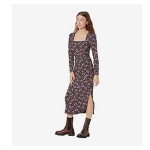 M N G by Mango Nina Floral Midi Dress